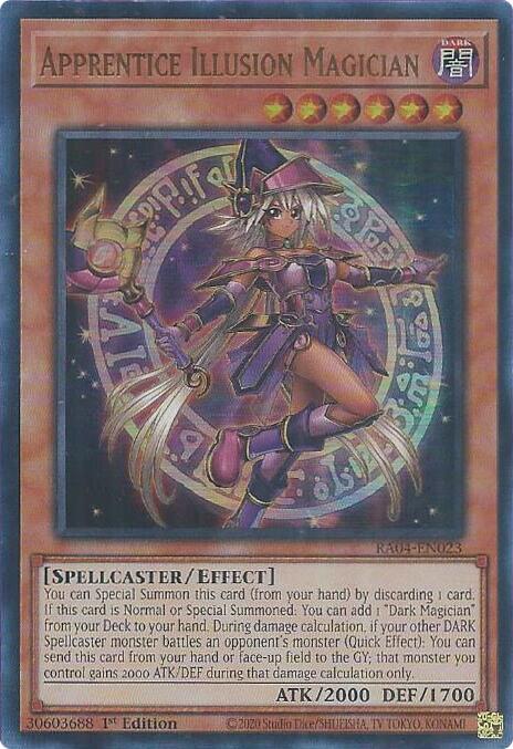 Apprentice Illusion Magician - RA04-EN023 - Ultra Rare - 1st Edition