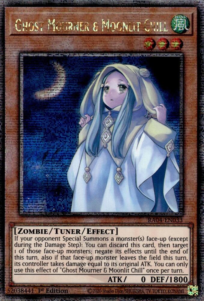 Ghost Mourner & Moonlit Chill - RA04-EN033 - Quarter Century Secret Rare - 1st Edition