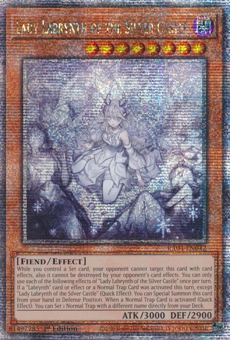 Lady Labrynth of the Silver Castle (New Art) - RA04-EN042 - Quarter Century Secret Rare - 1st Edition