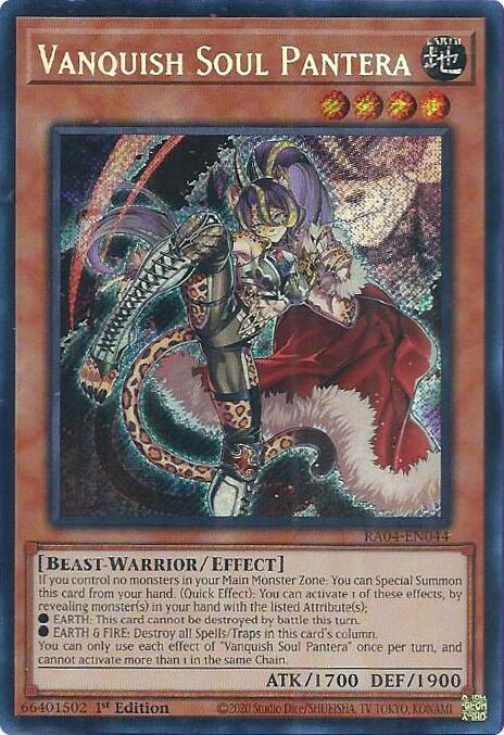 Vanquish Soul Pantera - RA04-EN044 - Secret Rare - 1st Edition