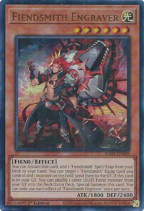Fiendsmith Engraver - RA04-EN049 - Ultra Rare - 1st Edition