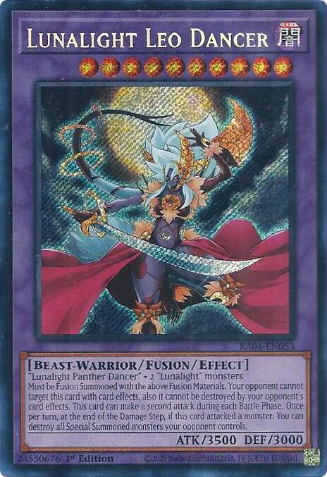Lunalight Leo Dancer - RA04-EN053 - Secret Rare - 1st Edition