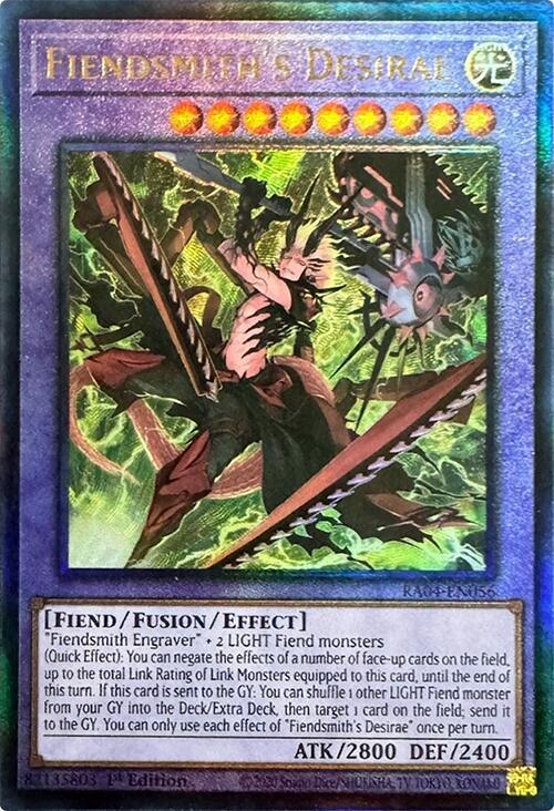Fiendsmiths Desirae - RA04-EN056 - Ultimate Rare - 1st Edition