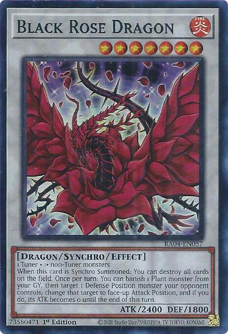 Black Rose Dragon - RA04-EN057 - Super Rare - 1st Edition