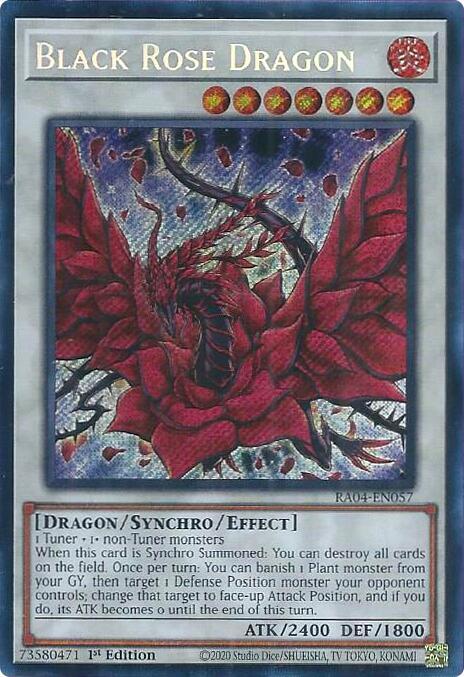 Black Rose Dragon - RA04-EN057 - Secret Rare - 1st Edition