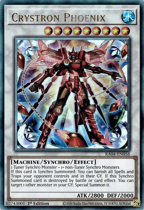 Crystron Phoenix - RA04-EN058 - Ultimate Rare - 1st Edition