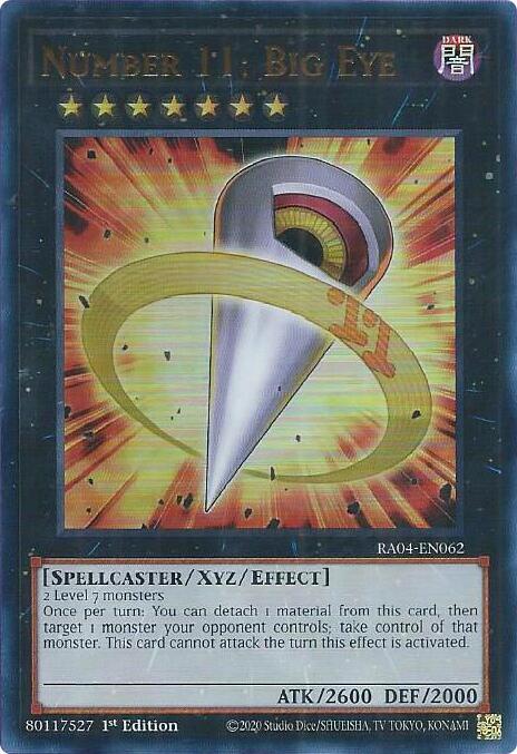 Number 11: Big Eye - RA04-EN062 - Ultra Rare - 1st Edition