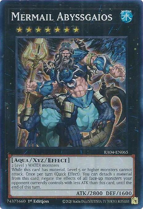 Mermail Abyssgaios - RA04-EN065 - Super Rare - 1st Edition