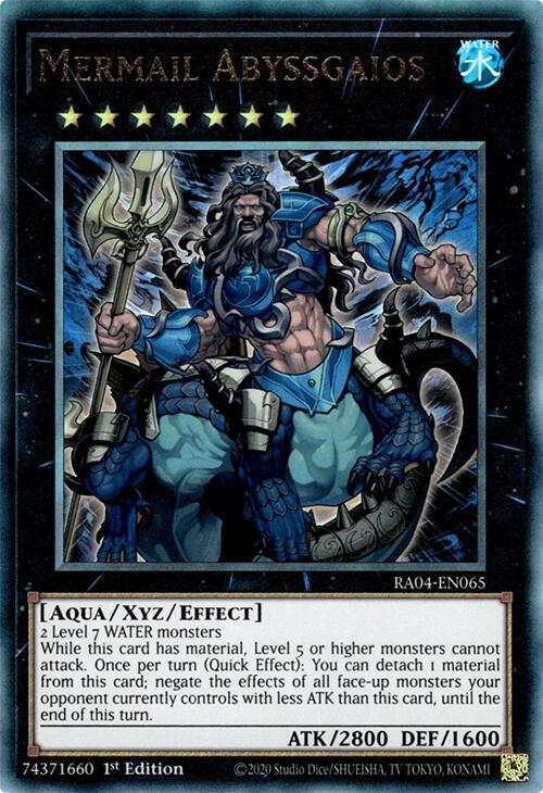Mermail Abyssgaios - RA04-EN065 - Ultimate Rare - 1st Edition