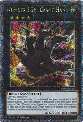 Number 106: Giant Hand - RA04-EN066 - Quarter Century Secret Rare - 1st Edition