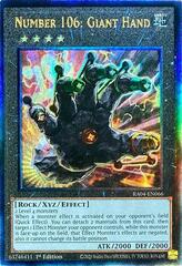 Number 106: Giant Hand - RA04-EN066 - Ultimate Rare - 1st Edition