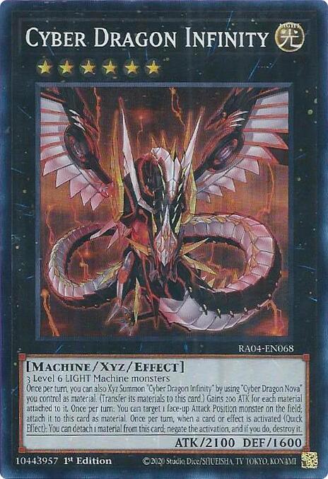 Cyber Dragon Infinity - RA04-EN068 - Super Rare - 1st Edition