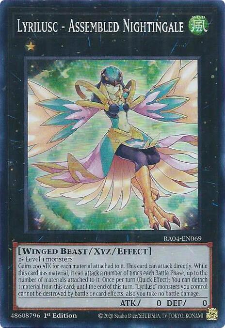 Lyrilusc - Assembled Nightingale - RA04-EN069 - Super Rare - 1st Edition