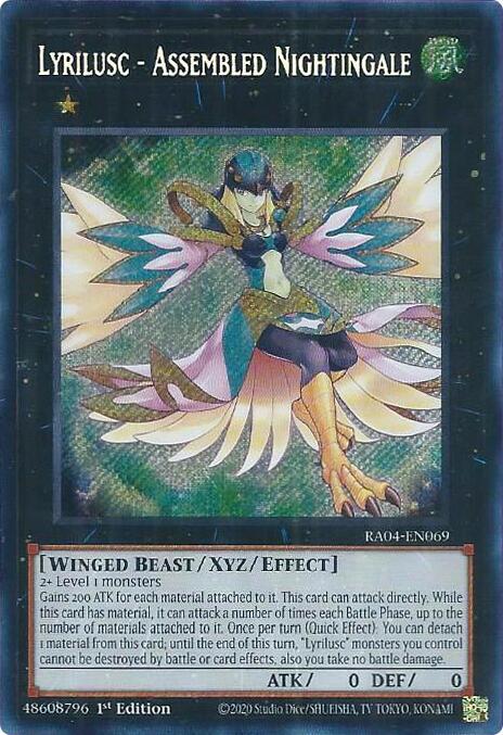 Lyrilusc - Assembled Nightingale - RA04-EN069 - Secret Rare - 1st Edition