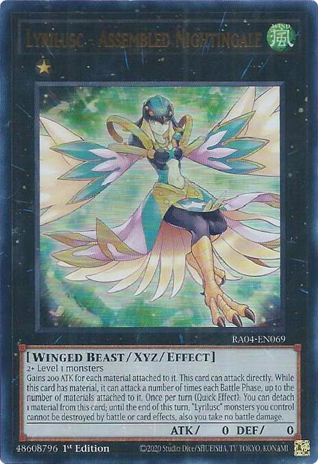 Lyrilusc - Assembled Nightingale - RA04-EN069 - Ultra Rare - 1st Edition