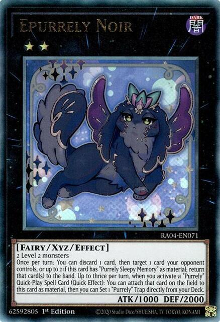 Epurrely Noir - RA04-EN071 - Ultimate Rare - 1st Edition