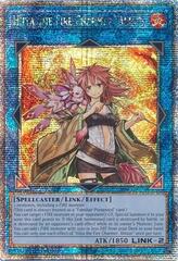 Hiita the Fire Charmer, Ablaze - RA04-EN074 - Quarter Century Secret Rare - 1st Edition