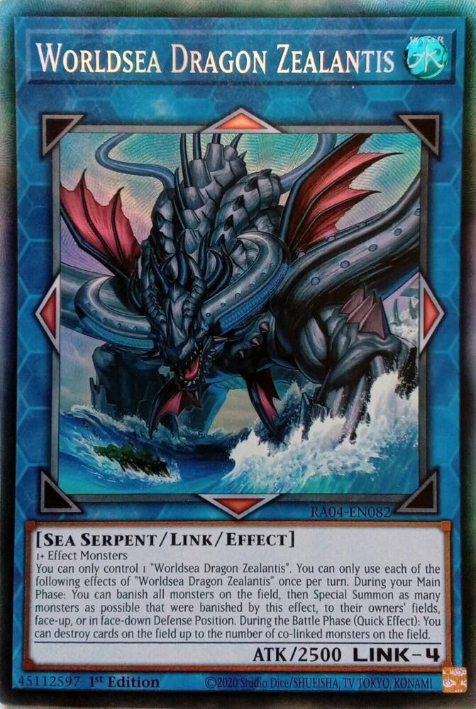 Worldsea Dragon Zealantis - RA04-EN082 - Collectors Rare - 1st Edition