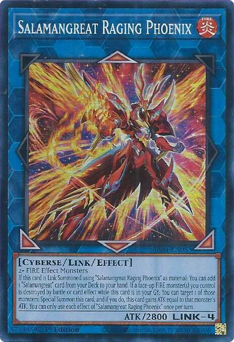Salamangreat Raging Phoenix - RA04-EN083 - Super Rare - 1st Edition