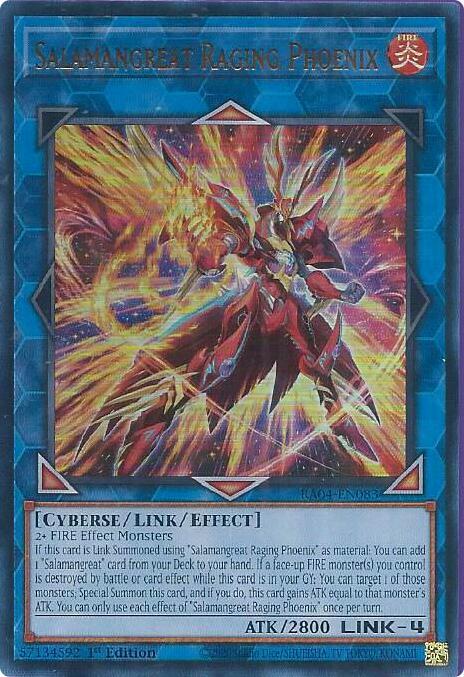 Salamangreat Raging Phoenix - RA04-EN083 - Ultra Rare - 1st Edition