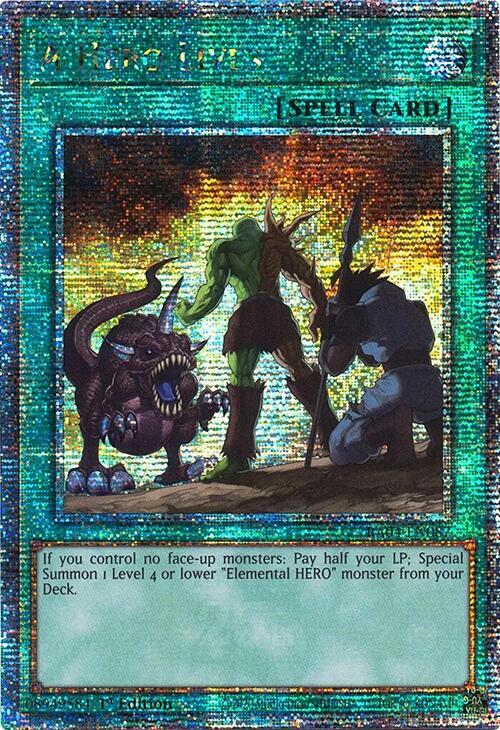 A Hero Lives - RA04-EN087 - Quarter Century Secret Rare - 1st Edition