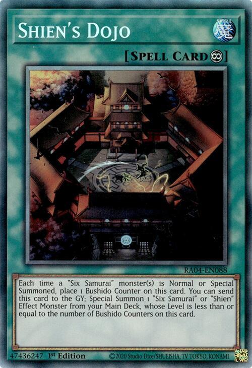 Shiens Dojo - RA04-EN088 - Collectors Rare - 1st Edition