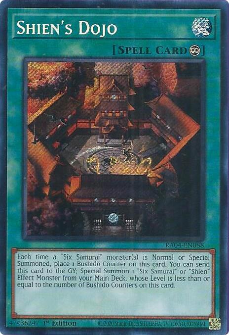 Shiens Dojo - RA04-EN088 - Secret Rare - 1st Edition