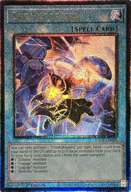 Onomatopaira - RA04-EN089 - Ultimate Rare - 1st Edition