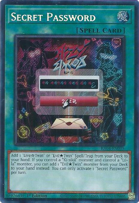 Secret Password - RA04-EN095 - Secret Rare - 1st Edition