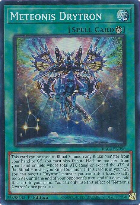Meteonis Drytron - RA04-EN096 - Super Rare - 1st Edition