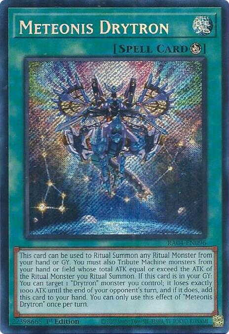 Meteonis Drytron - RA04-EN096 - Secret Rare - 1st Edition