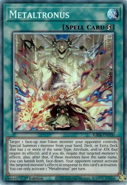 Metaltronus - RA04-EN100 - Collectors Rare - 1st Edition