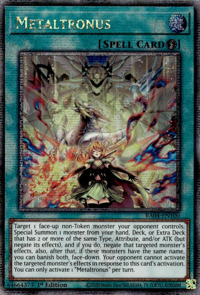 Metaltronus - RA04-EN100 - Quarter Century Secret Rare - 1st Edition