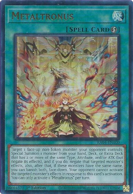 Metaltronus - RA04-EN100 - Ultra Rare - 1st Edition