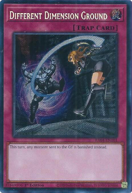 Different Dimension Ground - RA04-EN101 - Secret Rare - 1st Edition