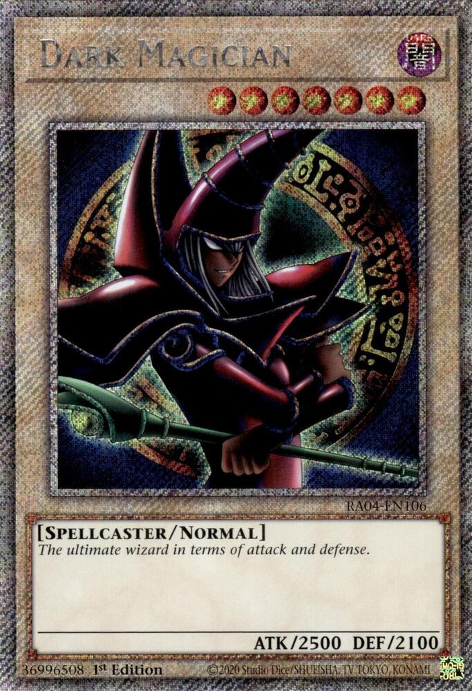 Dark Magician (Arkana) - RA04-EN106 - (Platinum Secret Rare) - 1st Edition
