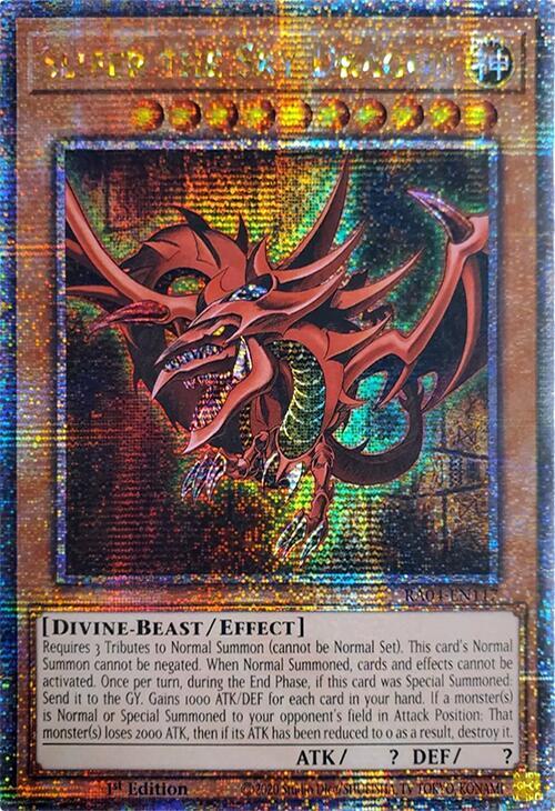 Slifer the Sky Dragon - RA04-EN117 - Quarter Century Secret Rare - 1st Edition