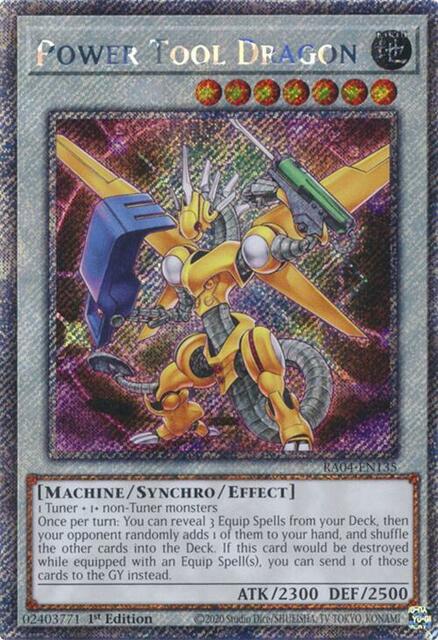 Power Tool Dragon - RA04-EN135 - Platinum Secret Rare - 1st Edition