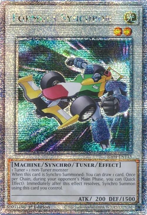 Formula Synchron - RA04-EN143 - Quarter Century Secret Rare - 1st Edition