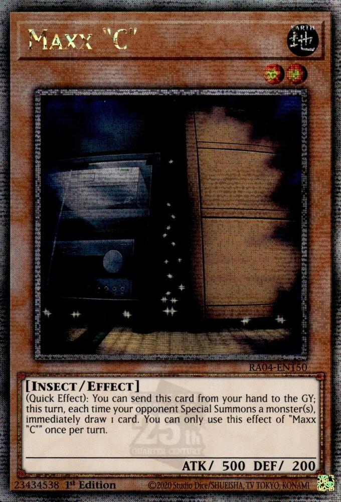 Maxx C - RA04-EN150 - Quarter Century Secret Rare - 1st Edition