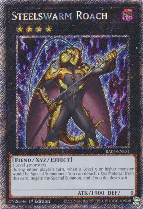 Steelswarm Roach - RA04-EN151 - Platinum Secret Rare - 1st Edition