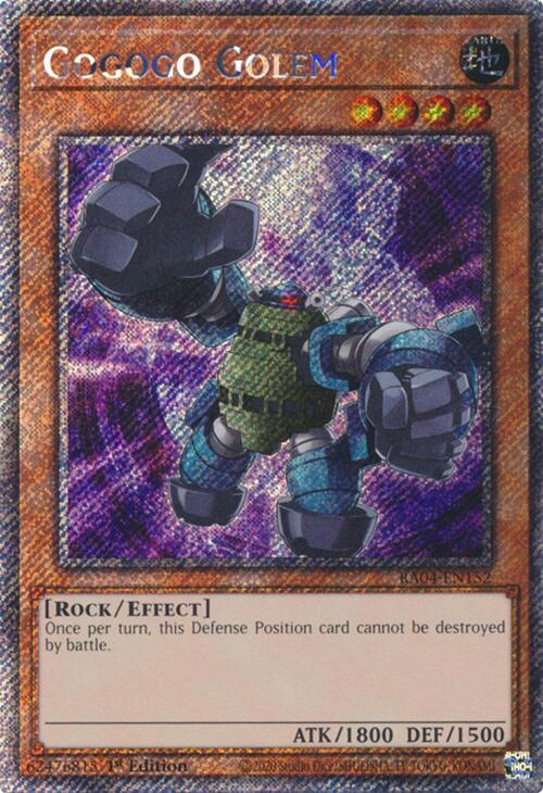 Gogogo Golem - RA04-EN152 - Platinum Secret Rare - 1st Edition