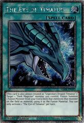 The Eye of Timaeus - RA04-EN192 - Platinum Secret Rare - 1st Edition