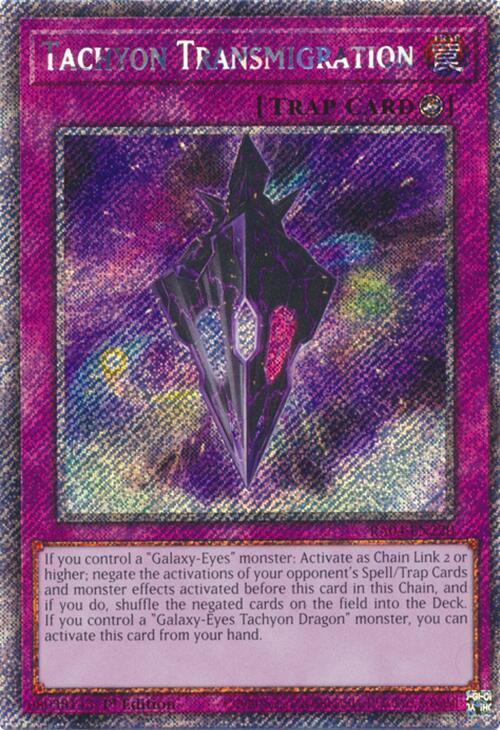 Tachyon Transmigration - RA04-EN220 - Platinum Secret Rare - 1st Edition