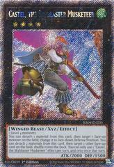 Castel, the Skyblaster Musketeer - RA04-EN230 - Platinum Secret Rare - 1st Edition