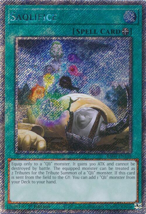Saqlifice - RA04-EN238 - Platinum Secret Rare - 1st Edition