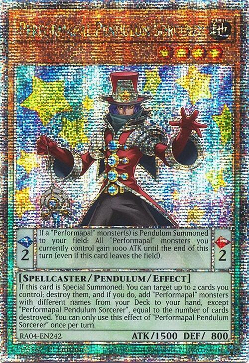 Performapal Pendulum Sorcerer - RA04-EN242 - Quarter Century Secret Rare - 1st Edition