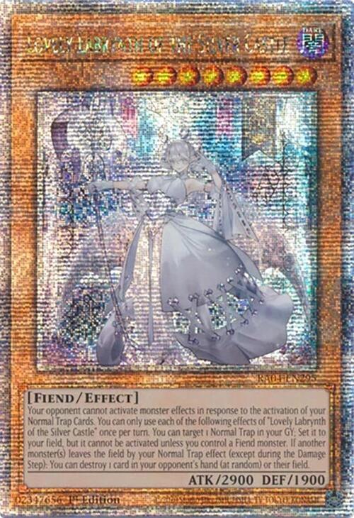 Lovely Labrynth of the Silver Castle - RA04-EN295 - Quarter Century Secret Rare - 1st Edition