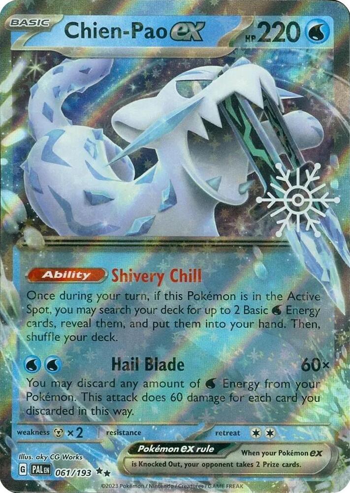Chien-Pao ex - 061/193 - Double Rare - Holiday Calendar