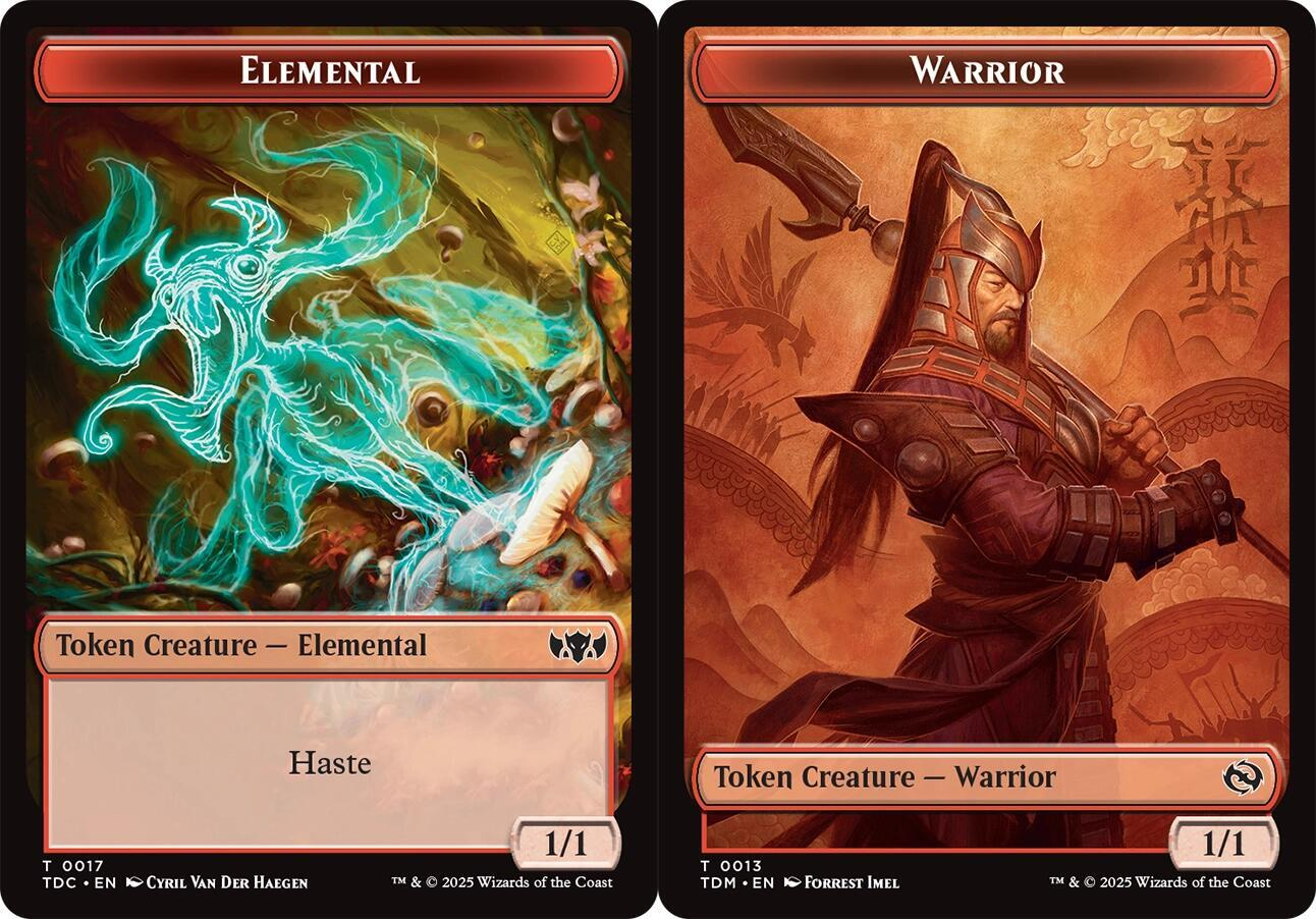 Elemental (0017) // Warrior Double-Sided Token